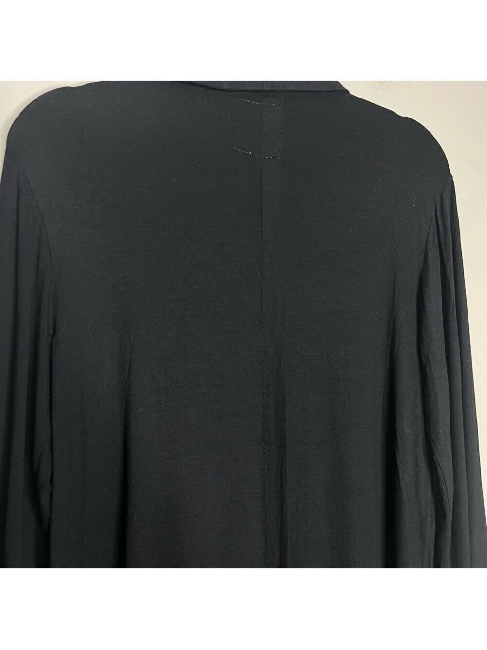 Runaway Child Black Long Sleeve Button Front Shirt Dress, size S/M - Picture 9 of 13
